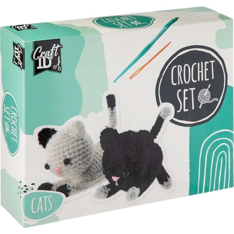 Creative Craft Group Hæklesæt Katte (2 stk.)