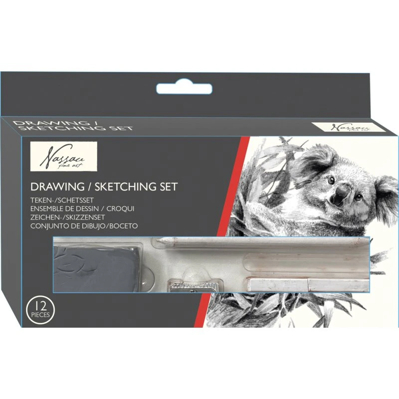Nassau Fine Art Skitsesæt, 12 dele
