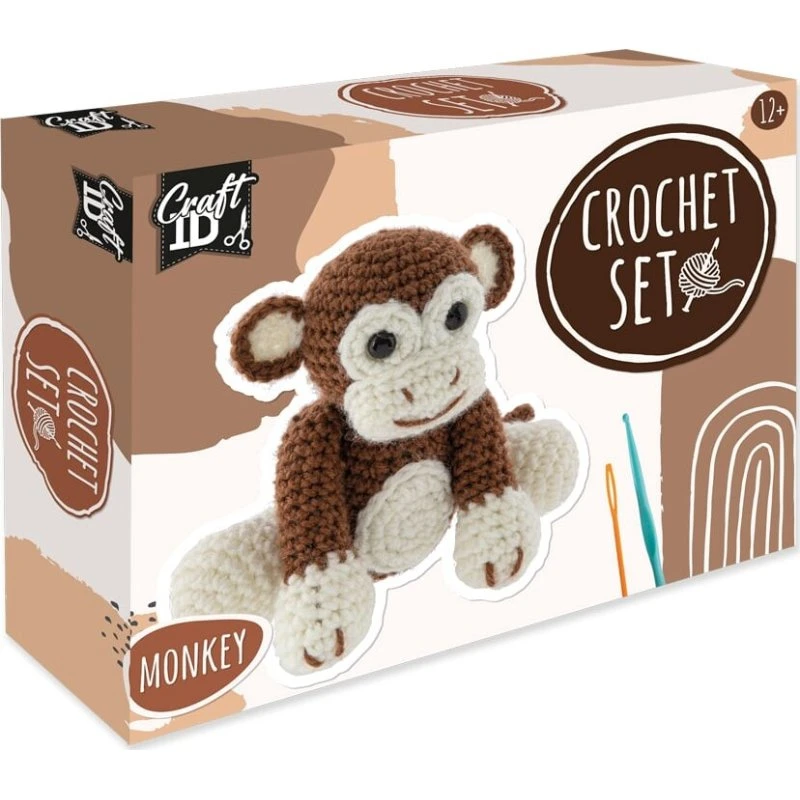 Craft ID Hæklesæt Abe - inkl. garn, 12+ år
