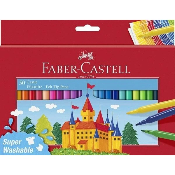 Faber-Castell Tusser til børn, 50 farver