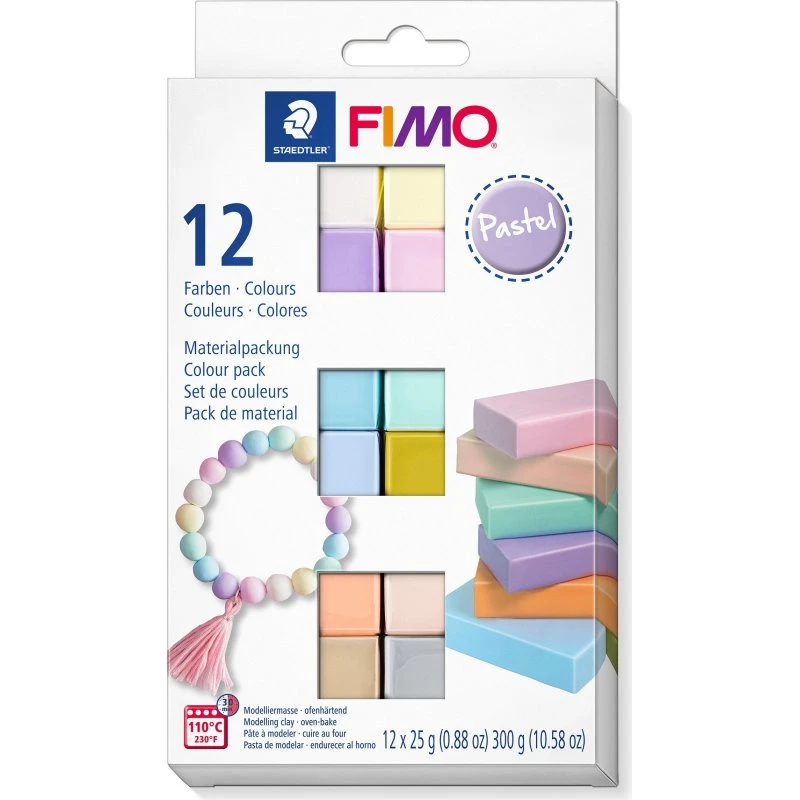 Staedtler FIMO Soft sæt 12x25 g – Pastel