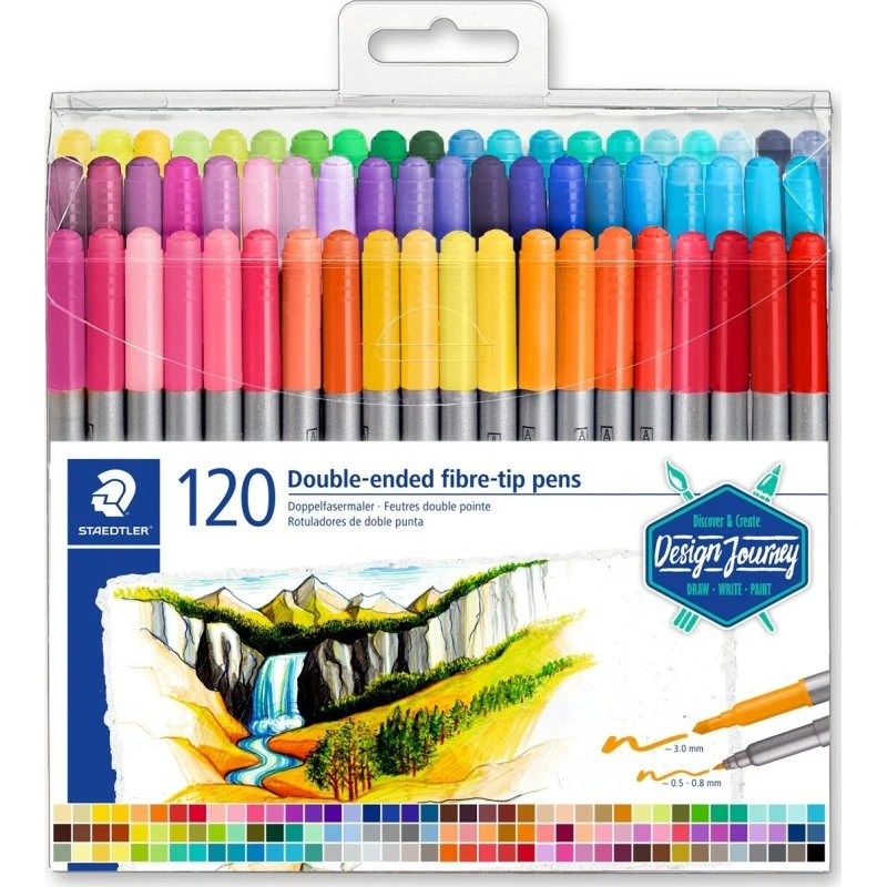 Staedtler Duo-tusser 120 ass. farver