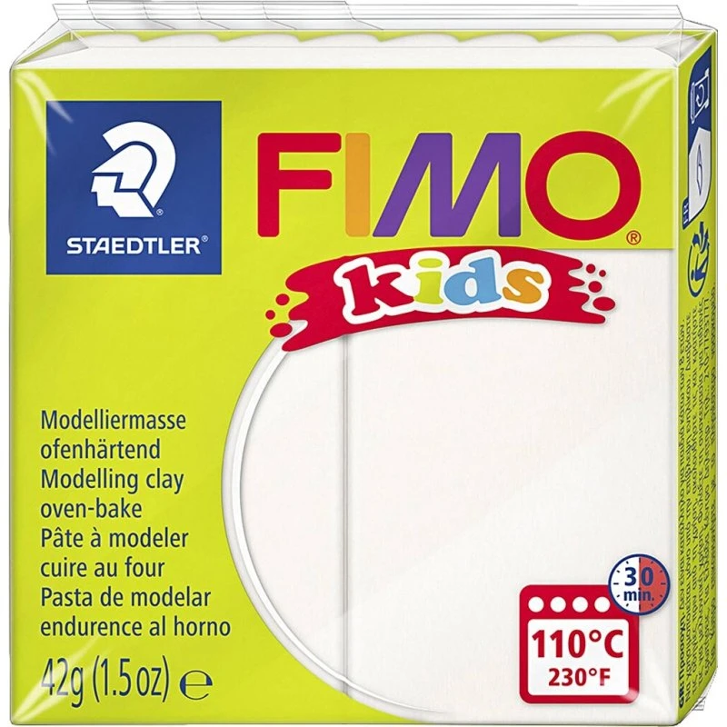 FIMO kids ovnhærdende ler 42 g – hvid