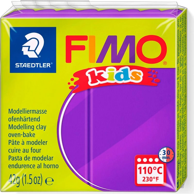 FIMO Kids ovnhærdende modelleringsler 42 g, lilla