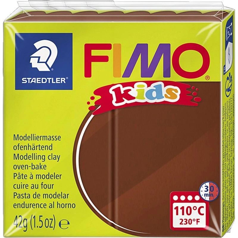 FIMO kids ovn-hærdende ler, brun 42 g