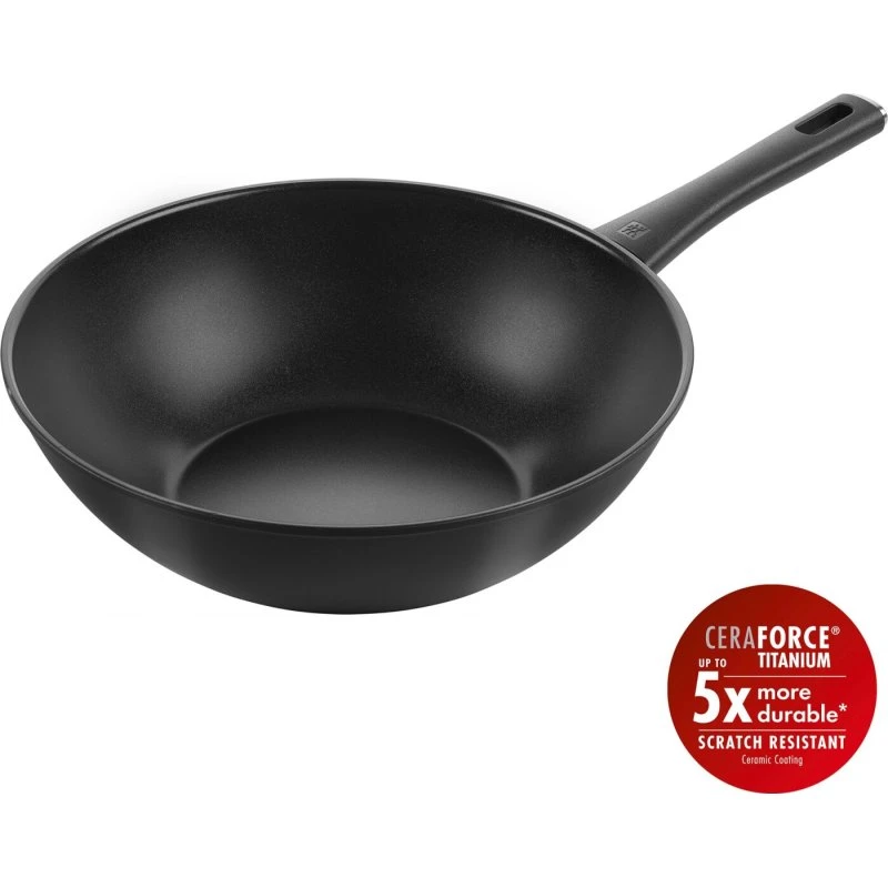 Zwilling Madura Plus keramisk wok 30 cm - Sort