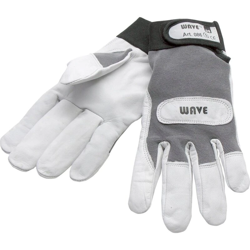 OS Wave skindhandsker, hvid/grå