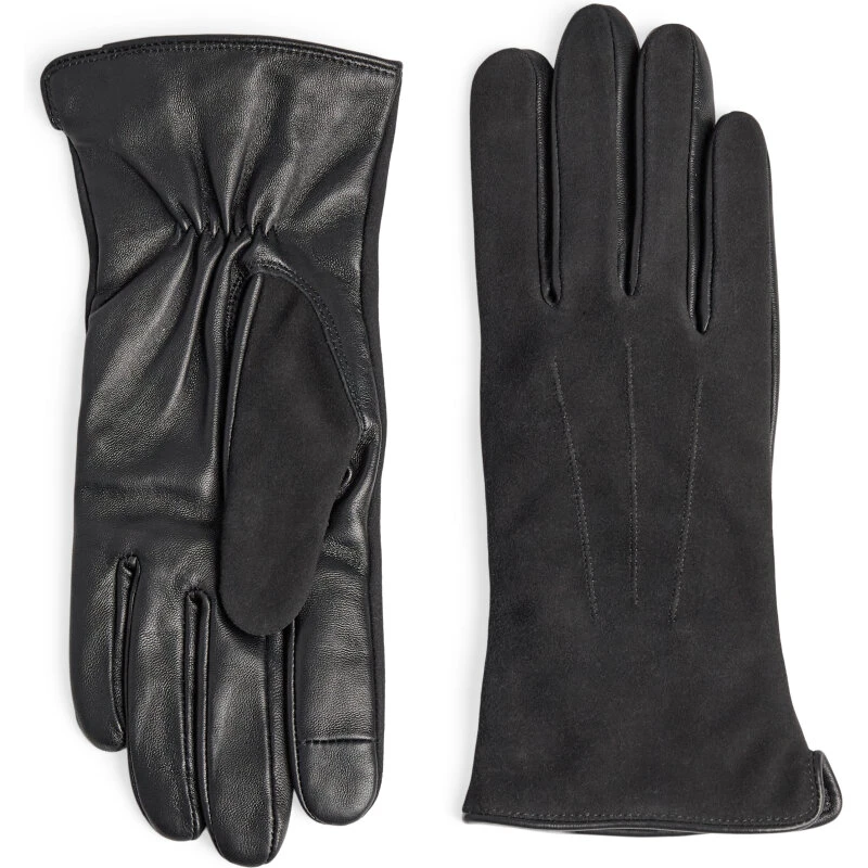 Markberg Carianna Suede-handske, Sort 8