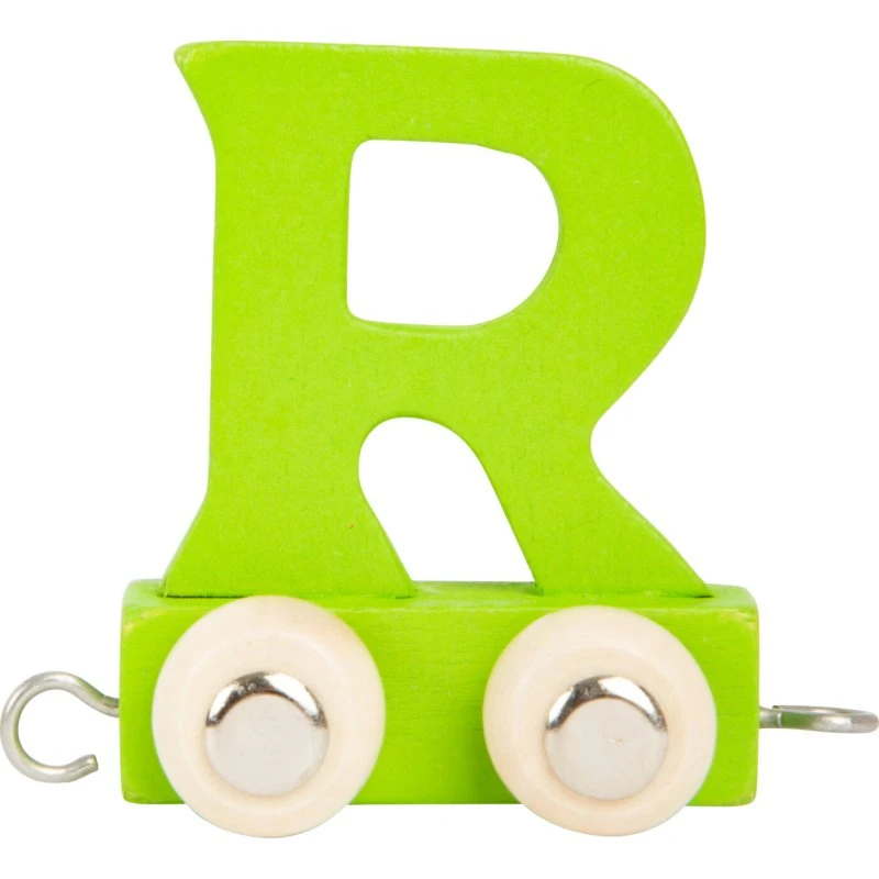 Small Foot Trætog Bogstav R, Grøn - 6,5 x 3 x 6 cm