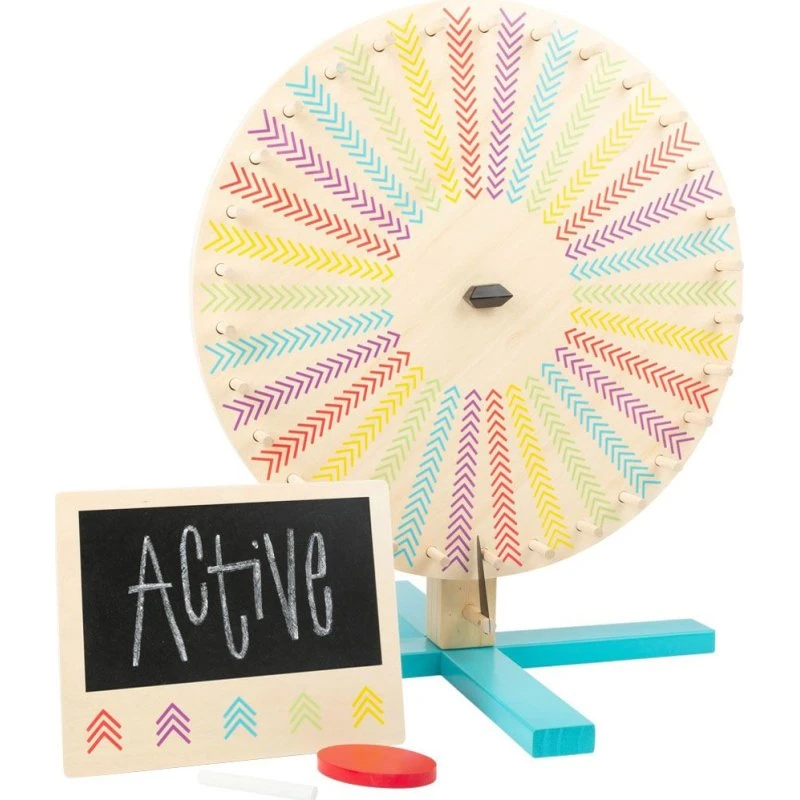 Small Foot Lykkehjul i træ, 2-sidet (30 felter)