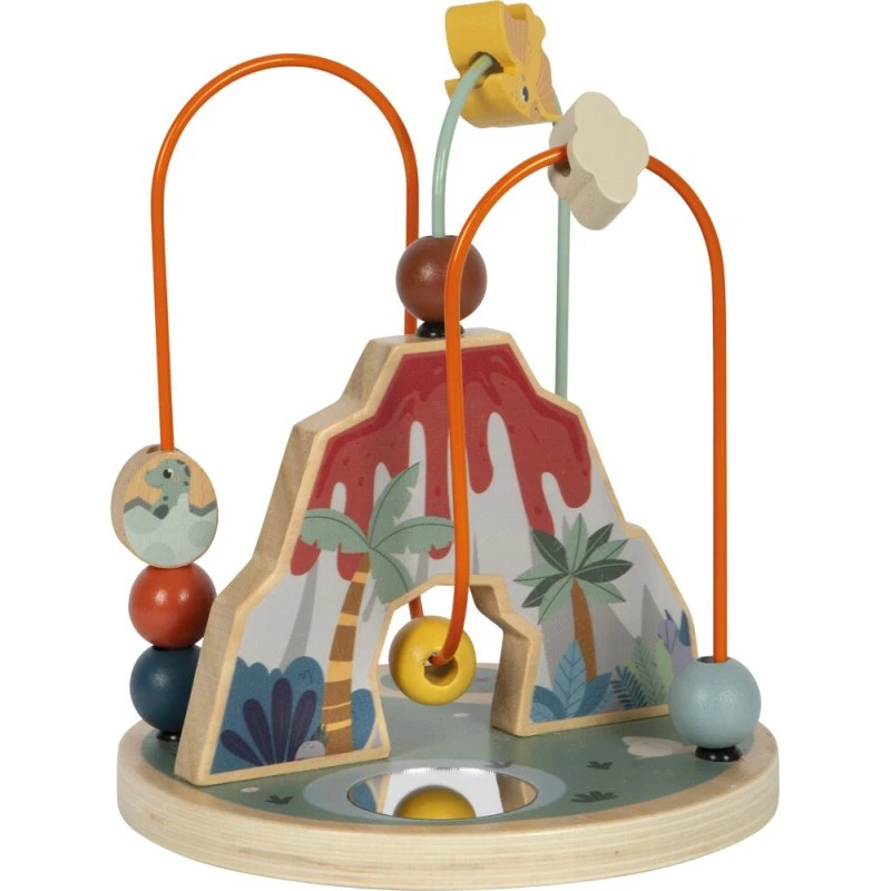Small Foot - Kuglelabyrint i træ, Dinosaur 21 cm