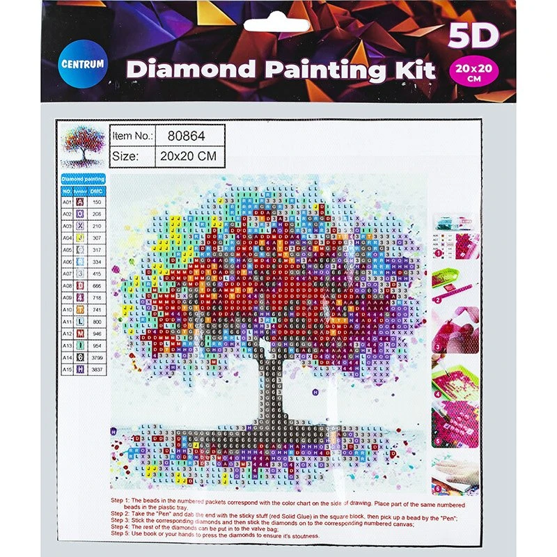 Centrum Diamond Painting 5D – 20x20 cm (træ)