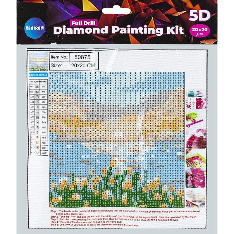 Centrum Diamond Painting Kit 5D 20x20 cm – Landskab