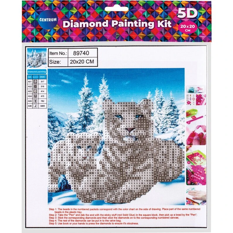CENTRUM Diamond Painting 5D 20x20 cm - Snelandskab
