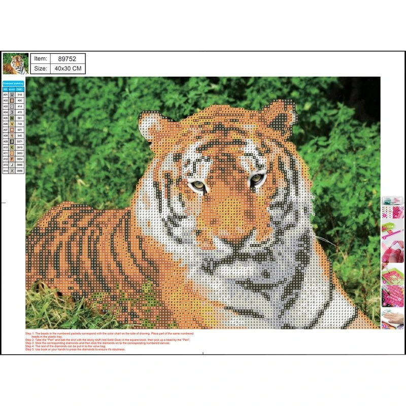 CENTRUM Diamond Painting 30x40 cm – Tiger
