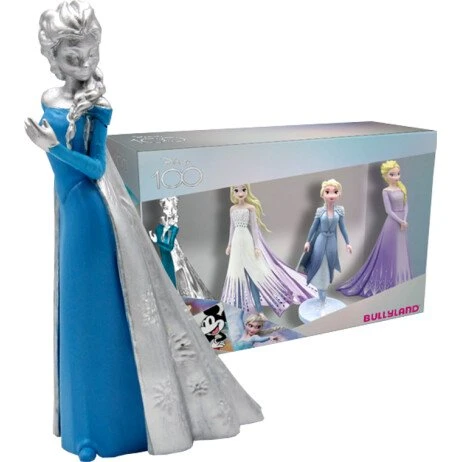 Bullyland Disney 100 Platinum Frozen gaveæske – 4 Elsa-figurer (10 cm)