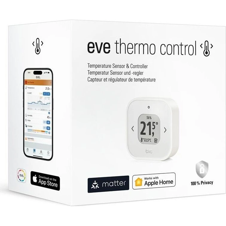 Eve Thermo Control (Matter) – Hvid, USB‑C