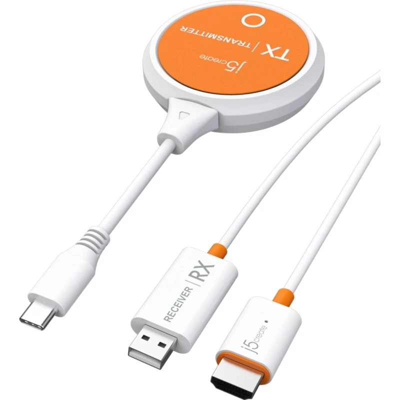 j5create JVAW62 Screencast USB-C trådløs HDMI-extender (op til 15 m)