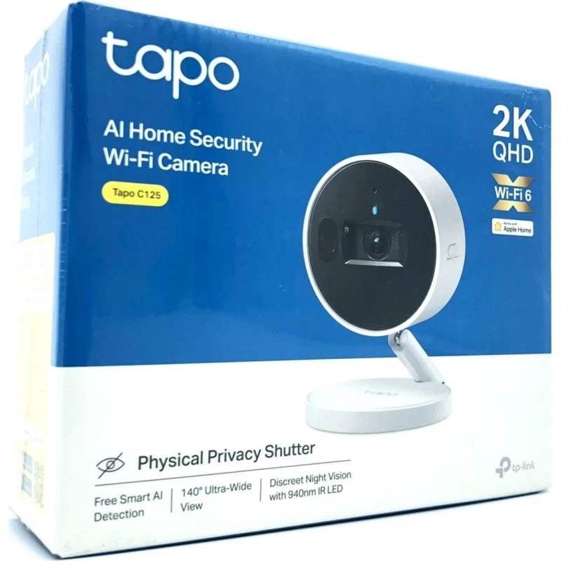 TP-Link Tapo C125 2K indendørs overvågningskamera, Wi‑Fi 6