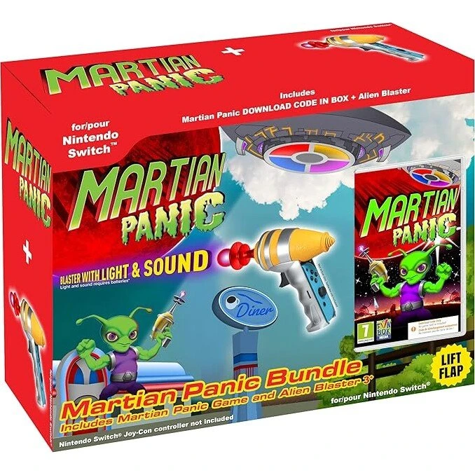 Martian Panic - Bundle til Nintendo Switch (spil + blaster)