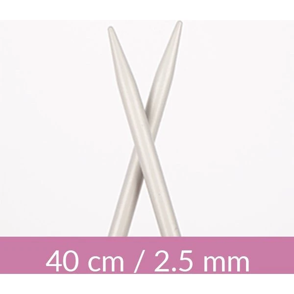 Drops Basic Rundpinde Aluminium 40 cm 2,50 mm (US 1½)