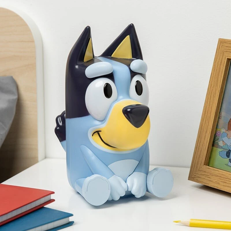 Paladone Bluey GloBuddies natlys med lyd, 18 cm