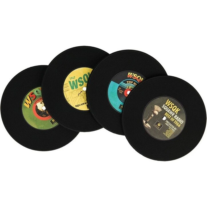 Paladone Stranger Things 5 WSQK PVC bordskånere, 4 stk