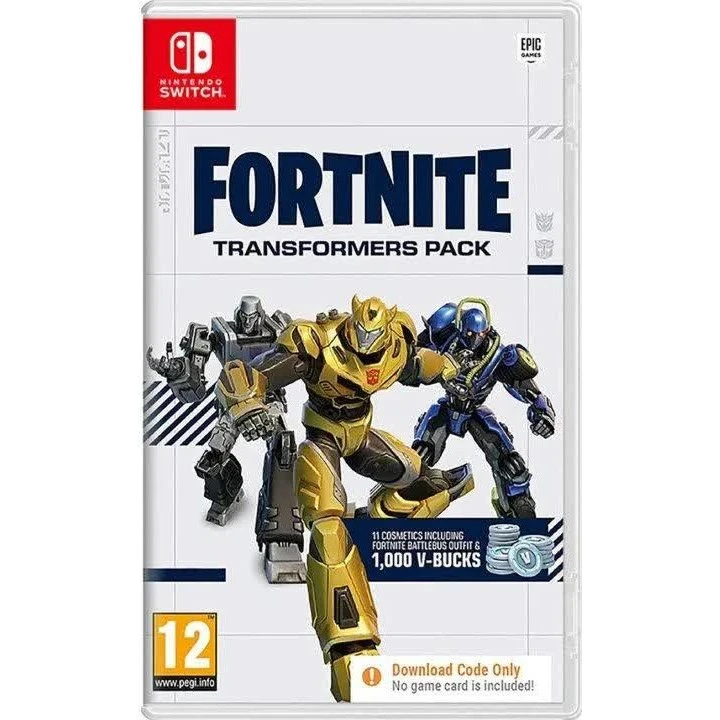 Coatsink Fortnite Transformers Pack (Code in a Box) - Switch