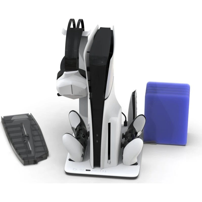 iMP TECH DLX+LED Charge & Cool Stand til PS5 – Grå