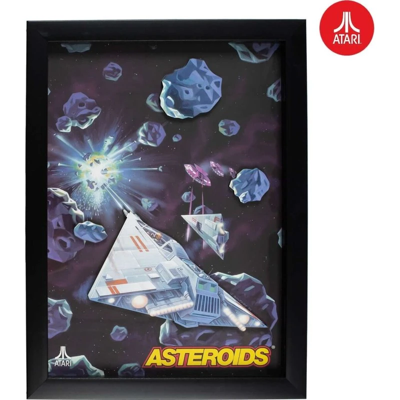 Atari Asteroids 3D vægkunst – Officiel
