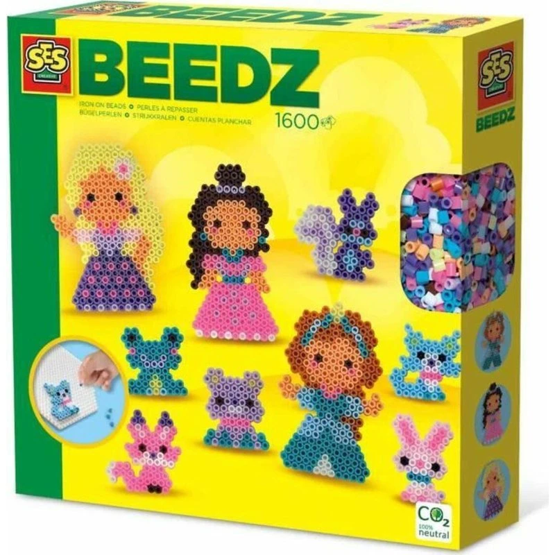 SES Creative Beedz Strygeperler 1600 stk – prinsesser & kæledyr