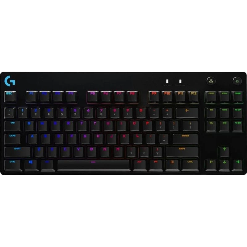 Logitech PRO Gaming Keyboard (UK) – Sort, GX Blue