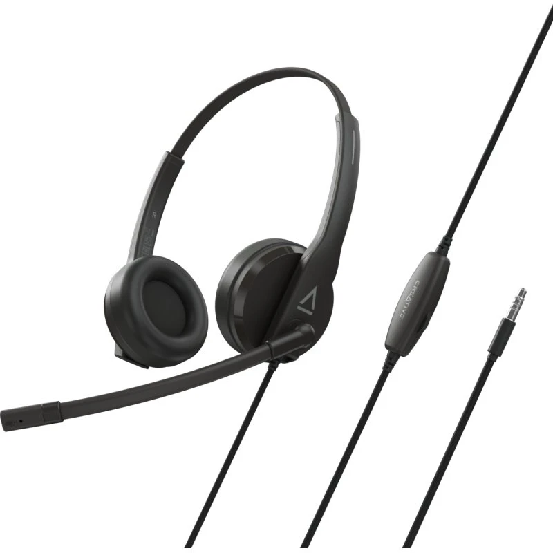 Creative HS-230 headset, kablet - sort