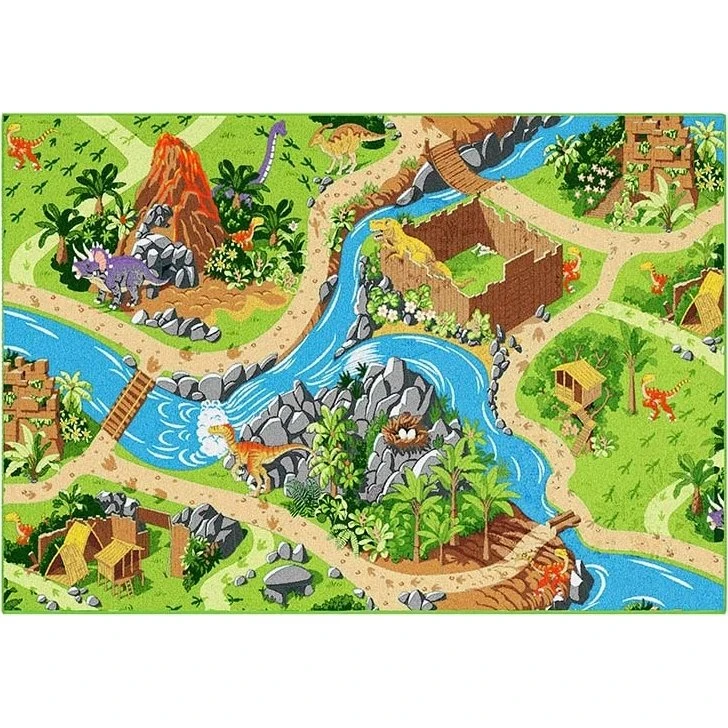 Rebel Roads Legetæppe - Dino verden 95 x 133 cm