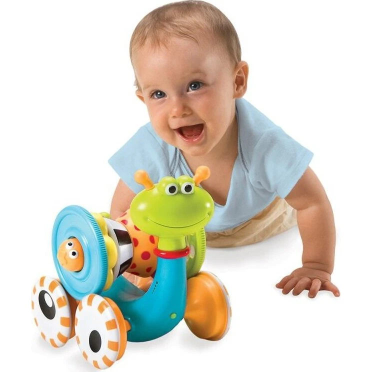 Yookidoo Crawl 'n' Go Snegl – musikalsk stable- og byggelegetøj