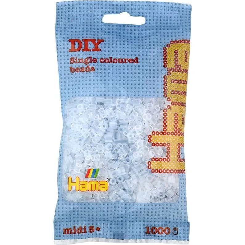 Hama Midi Perler 1000 stk - Klar (207-19)