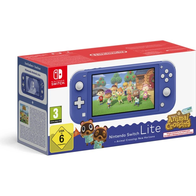 Nintendo Switch Lite Animal Crossing 32GB - Blå