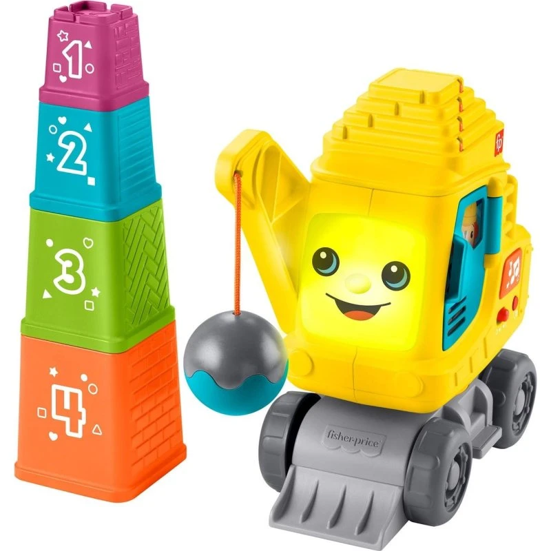 Fisher-Price Talende Gravemaskine, Tæl & Stabl 9m+
