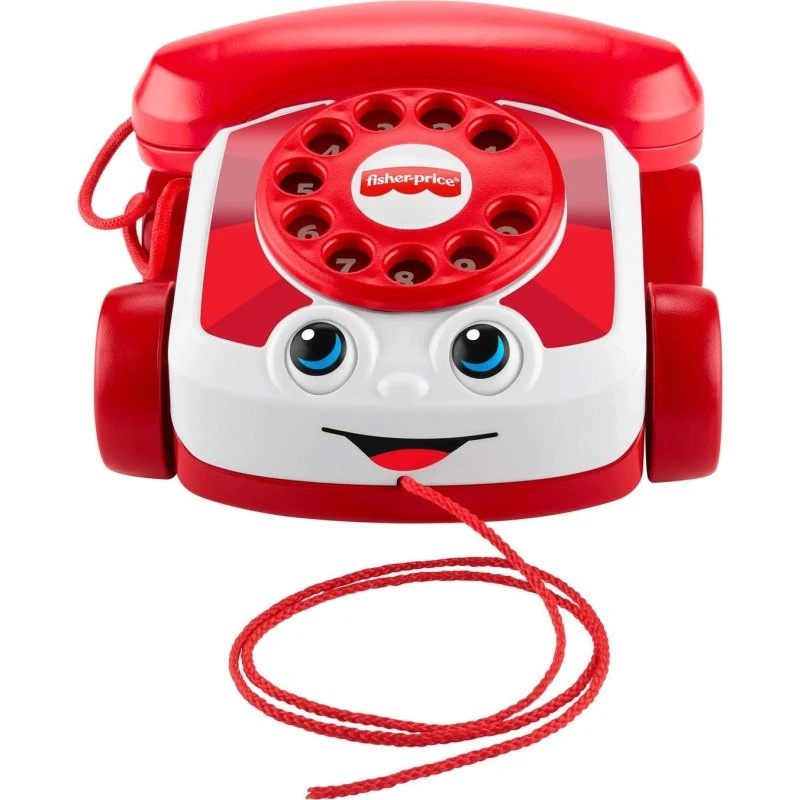 Fisher-Price Rubinrød Chatter-telefon (drejeskive, bevægelige øjne)