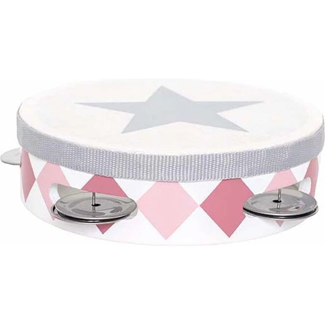 JaBaDaBaDo Tamburin-tromme, rosa