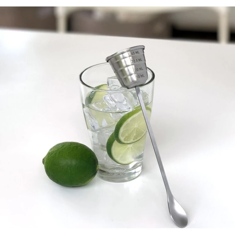 Kikkerland Measure & Stir (BA95) – 2-i-1 jigger og røreske