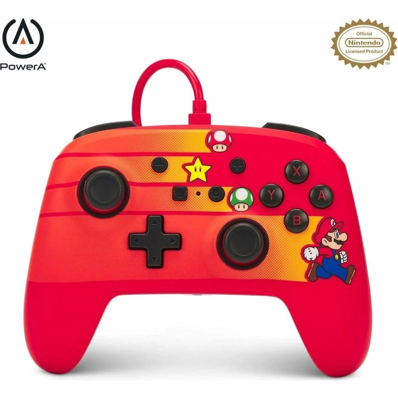 Nintendo PowerA kablet controller - Mario, rød (Switch)