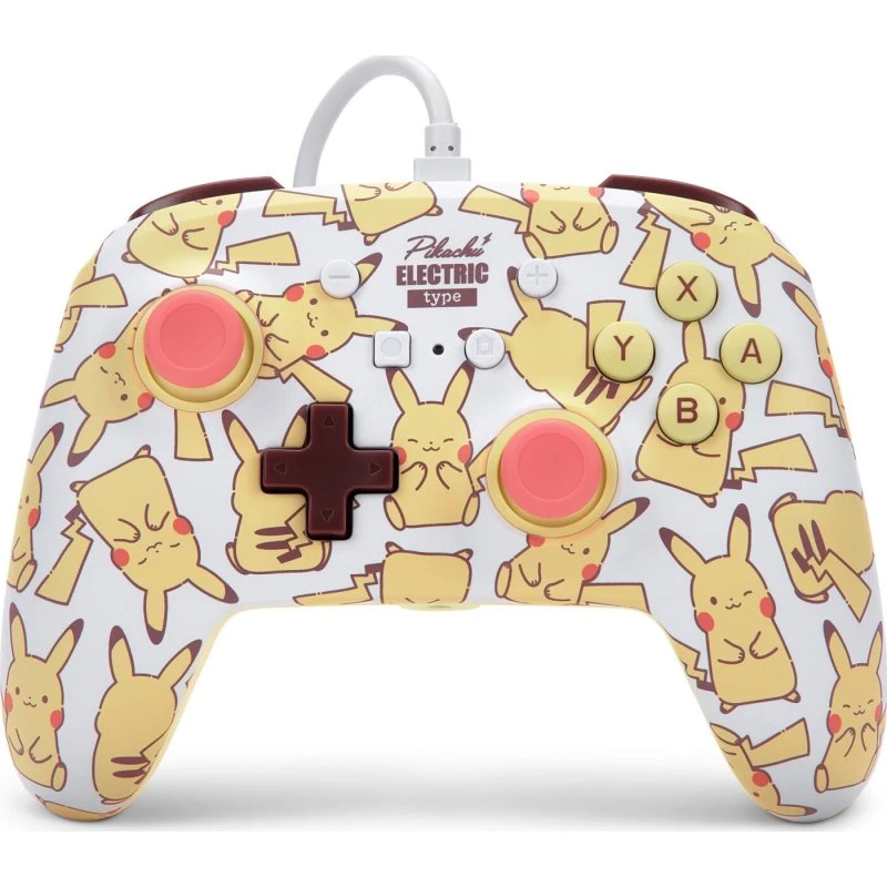 PowerA Enhanced kablet controller til Nintendo Switch – Pikachu Blush
