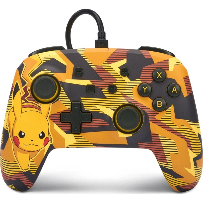 PowerA Enhanced Wired Controller til Nintendo Switch – Camo Storm Pikachu