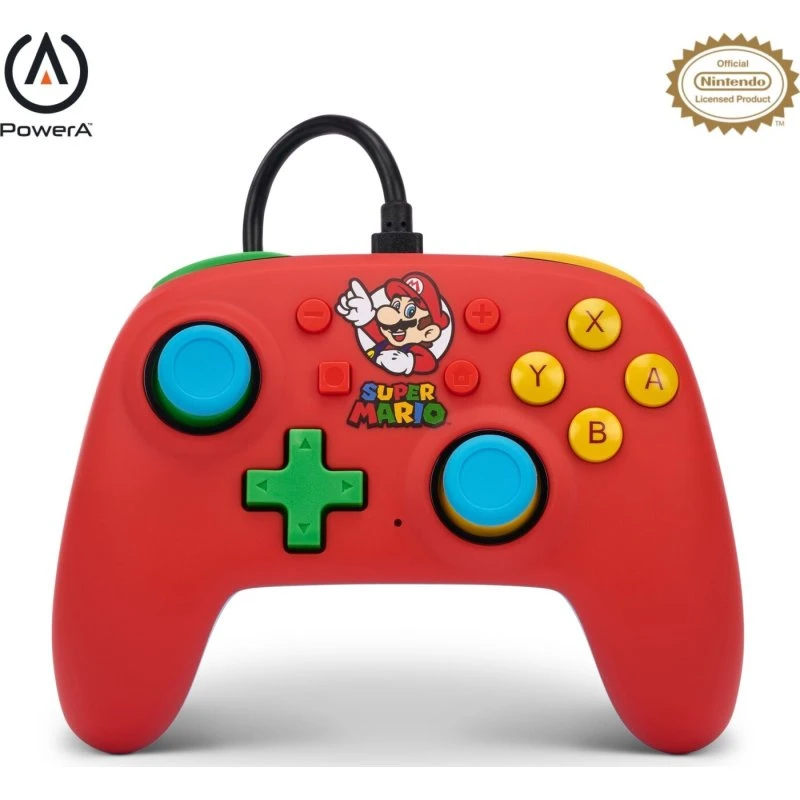 PowerA Nano kablet controller til Nintendo Switch – Mario Medley
