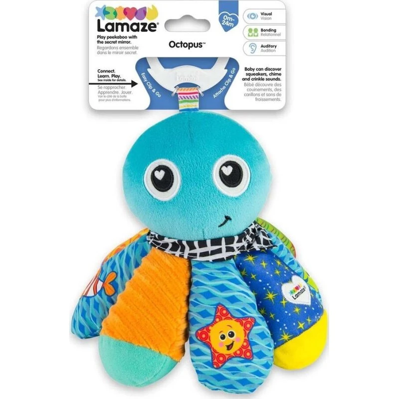 Lamaze Clip & Go Blæksprutten Salty Sam (941-27514)