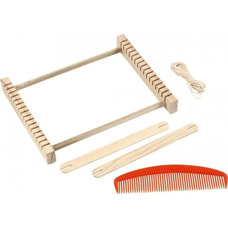 Væv 24,5x19,5 cm – vævebredde 17 cm, træ inkl. shuttles