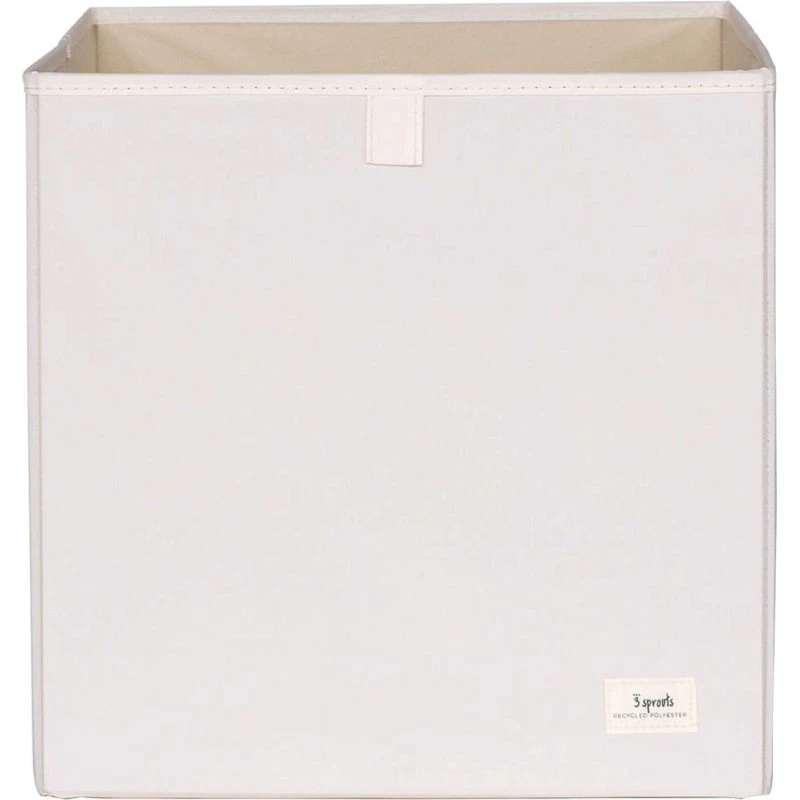 3 Sprouts Opbevaringskasse Creme 33x33x33 cm