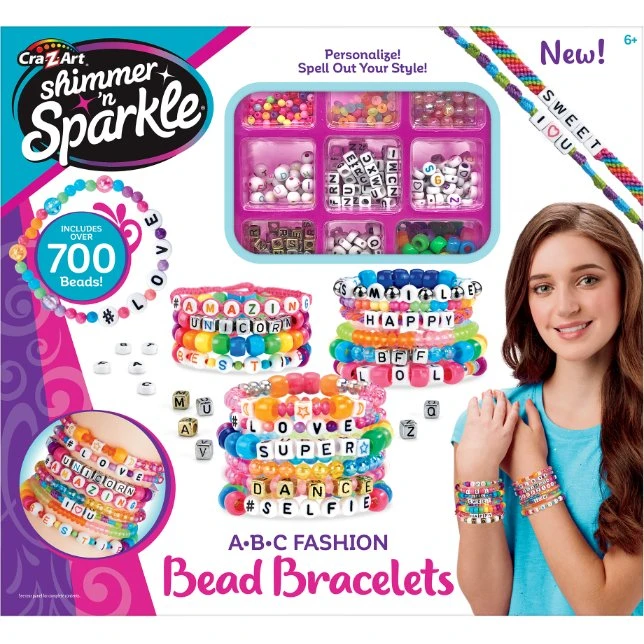 Shimmer N Sparkle ABC perlearmbånd - DIY sæt