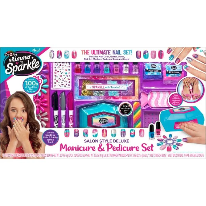 Shimmer N Sparkle Deluxe Manicure & Pedicure Sæt